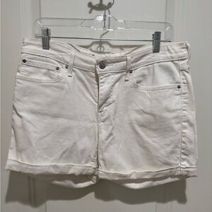 Levi’s Women's White Denim Shorts